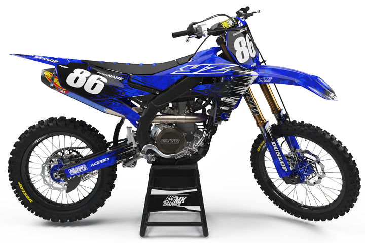 Yamaha MX10 Blue Graphic Kit