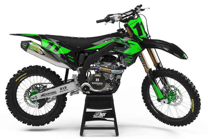 Kawasaki MX18 Black Graphic Kit