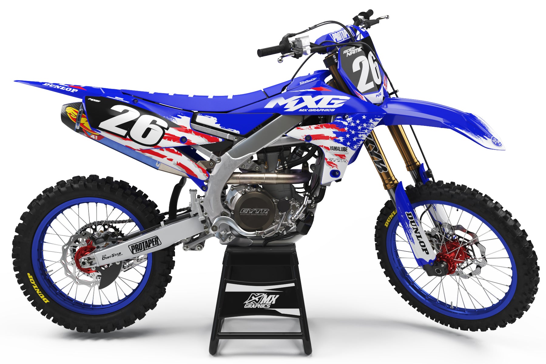 Usa Dirt Bike Graphic Kits Custom 50 SX / Mini Dirt Bike ACE AQUA