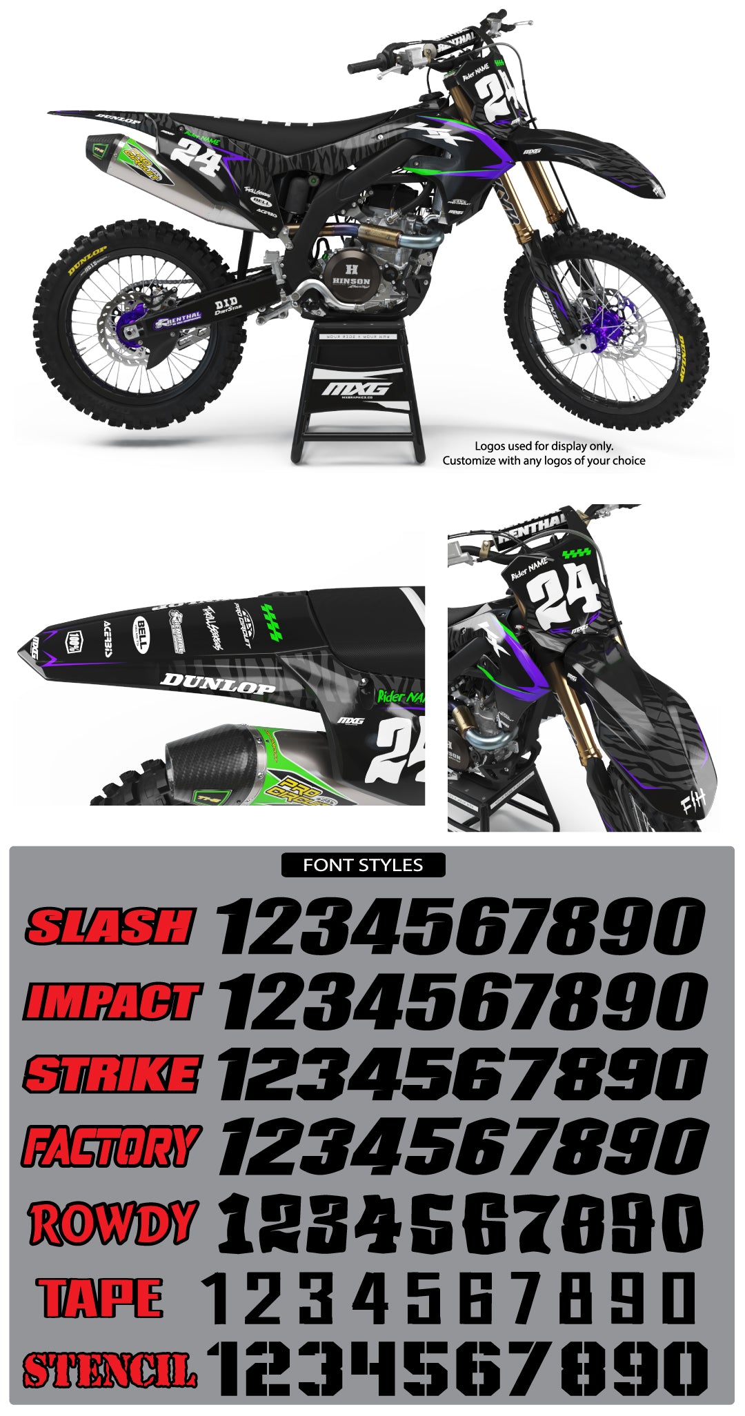 Kawasaki MX31 Graphic Kit