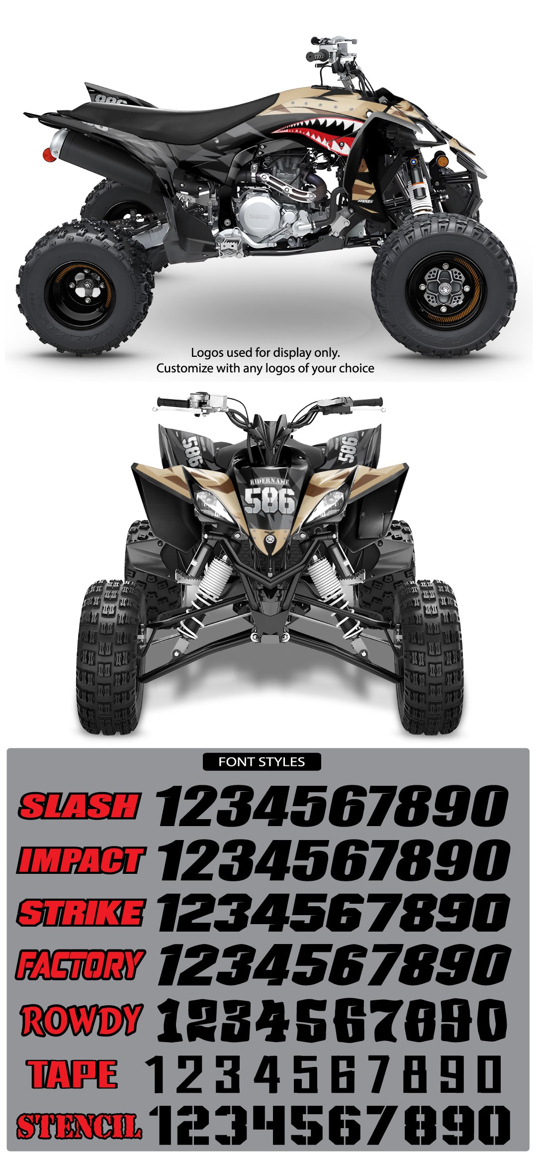 Yamaha ATV Bomber Graphic Kit MX Graphics