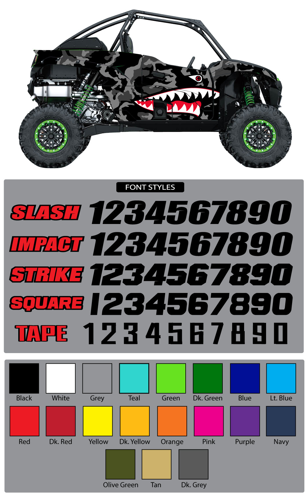 Kawasaki KRX1000 Camo Wrap