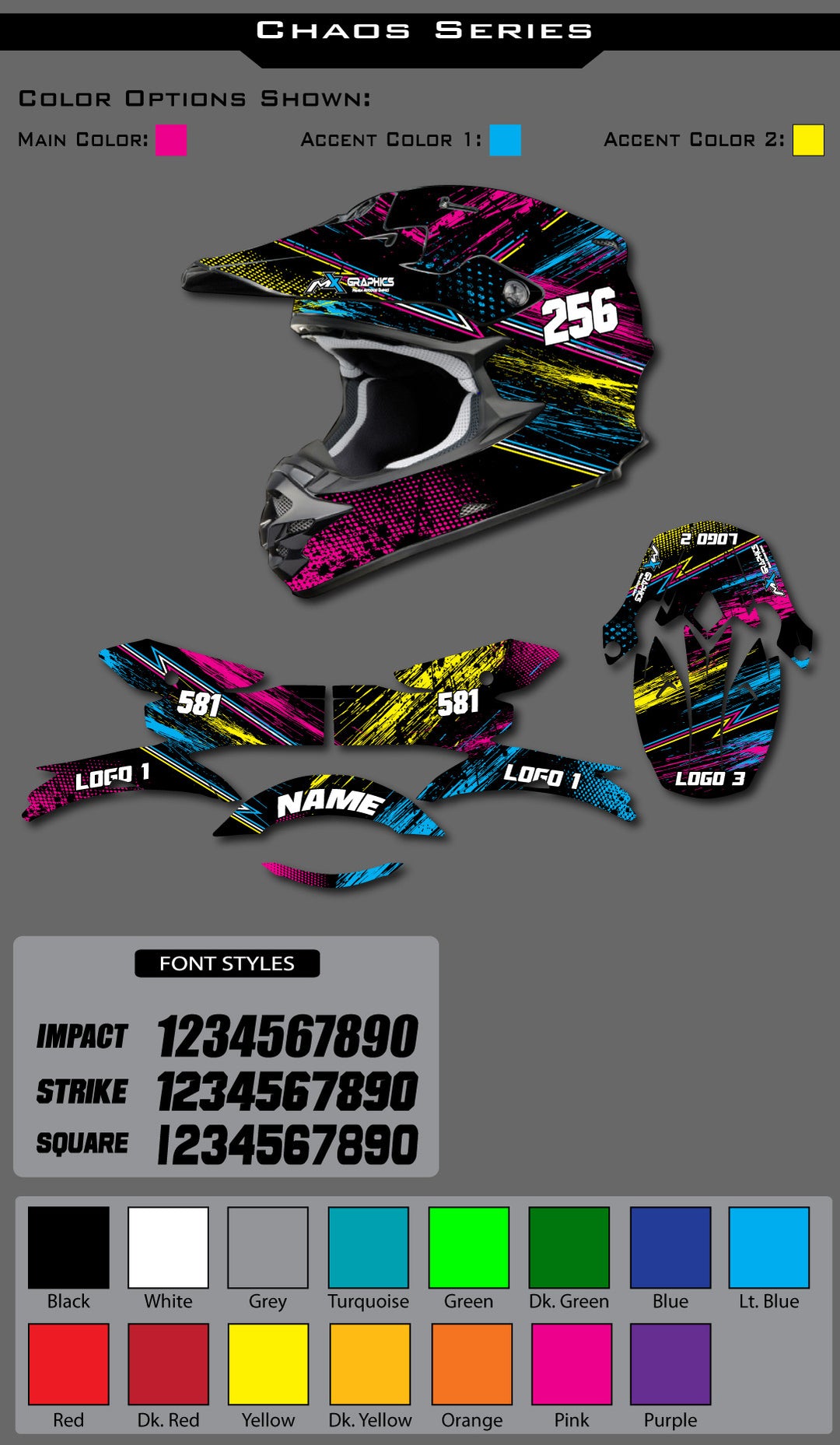 Chaos Series Helmet Wrap – MX Graphics Chaos Series Helmet Wrap – MX Graphics