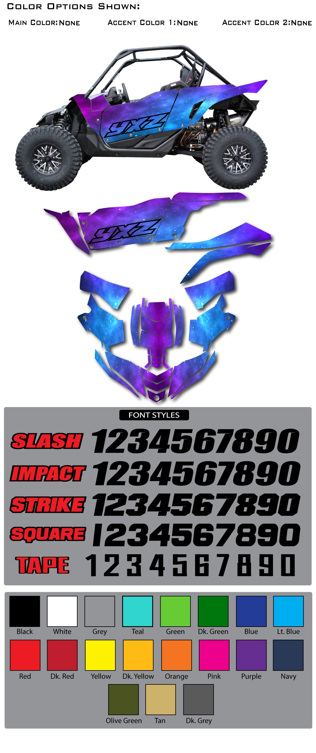 Yamaha YXZ 1000r Galaxy Wrap