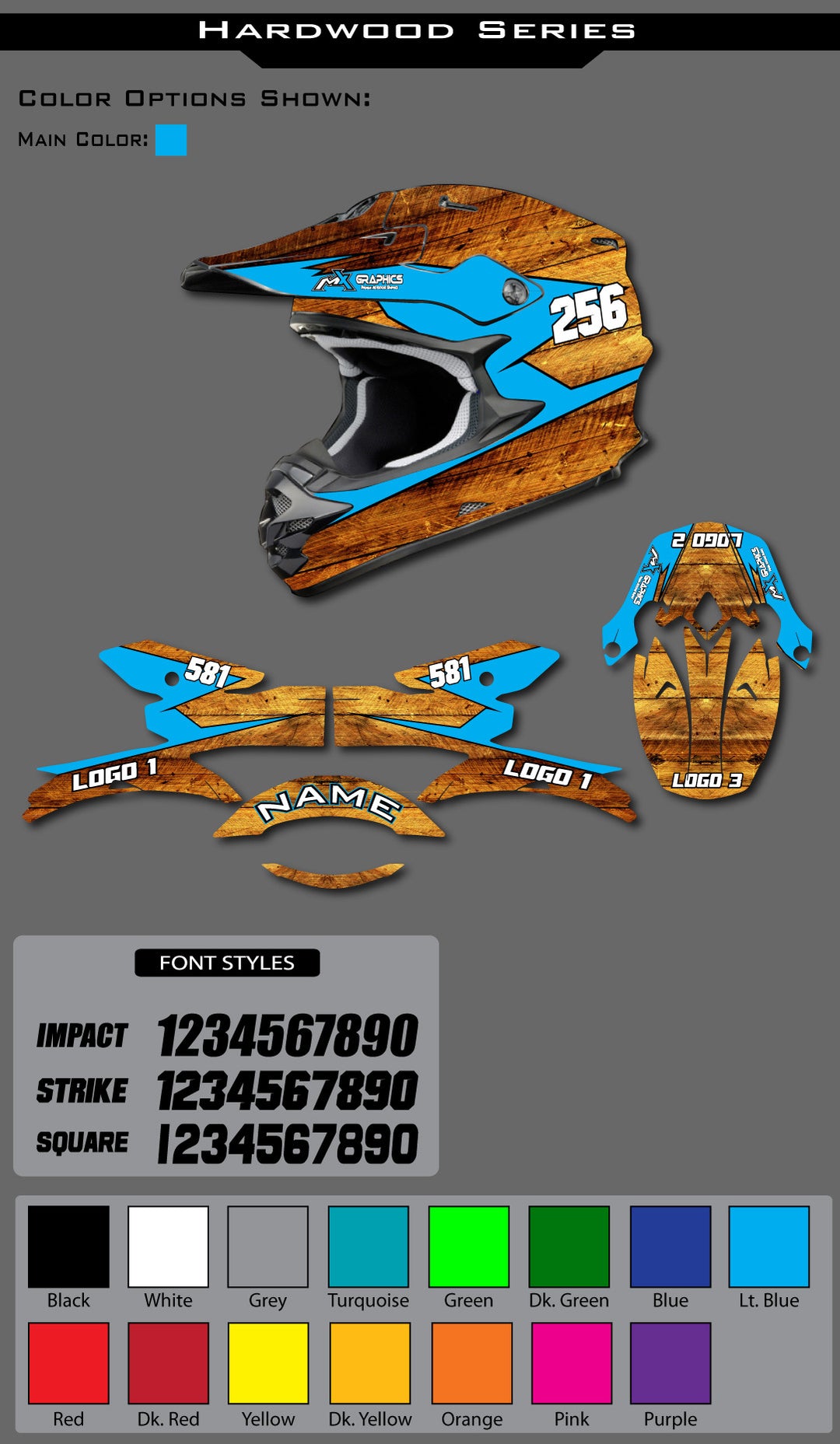 Hardwood Series Helmet Wrap Hardwood Series Helmet Wrap