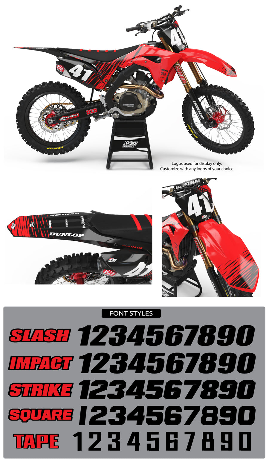 MX1 Graphic Kit for Honda's – MX Graphics