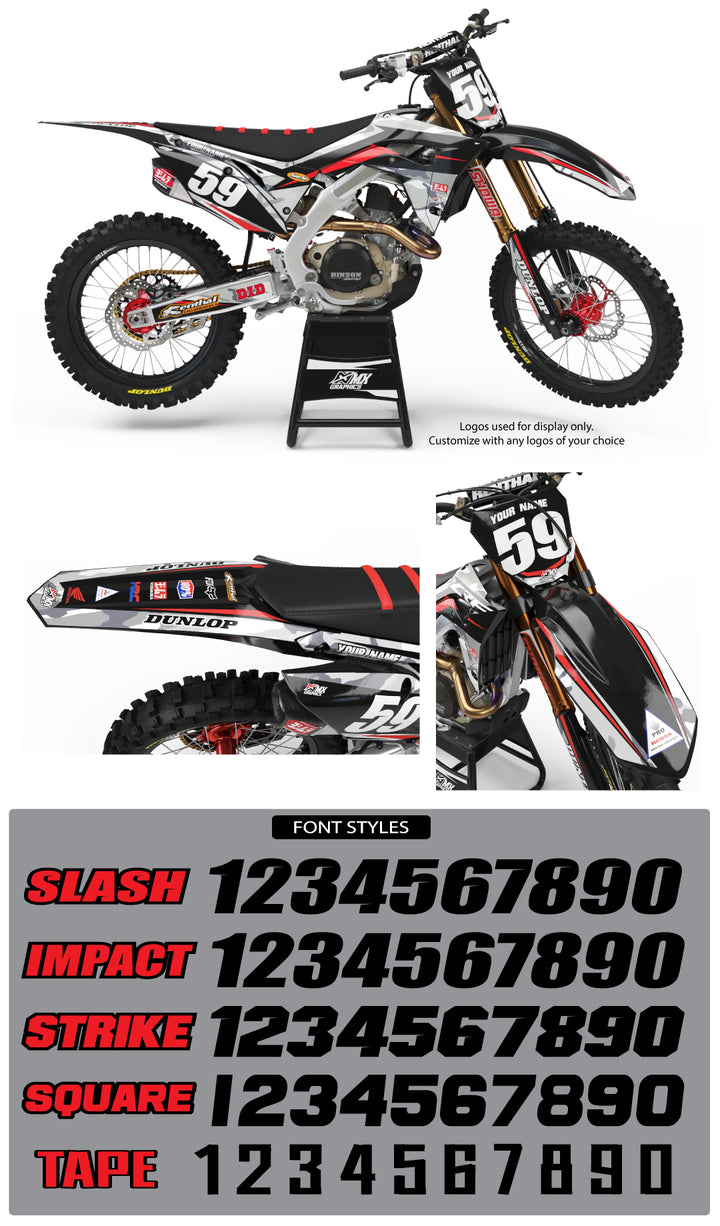 MX11 Graphic Kit for Honda's