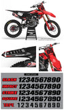 MX25 Red/Black Graphic Kit for Honda's