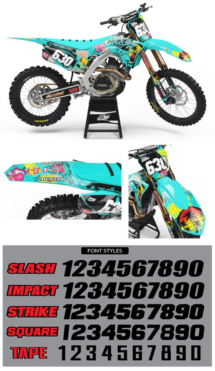 Tropical Graphic Kit for Honda's