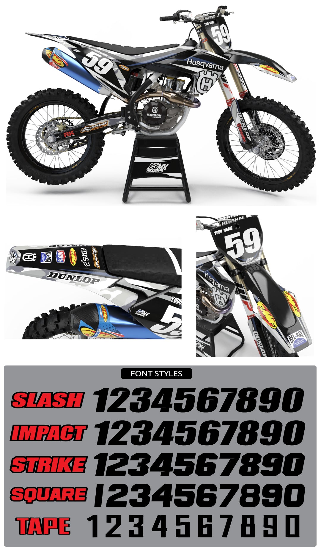 Husqvarna MX 11 Graphic Kit