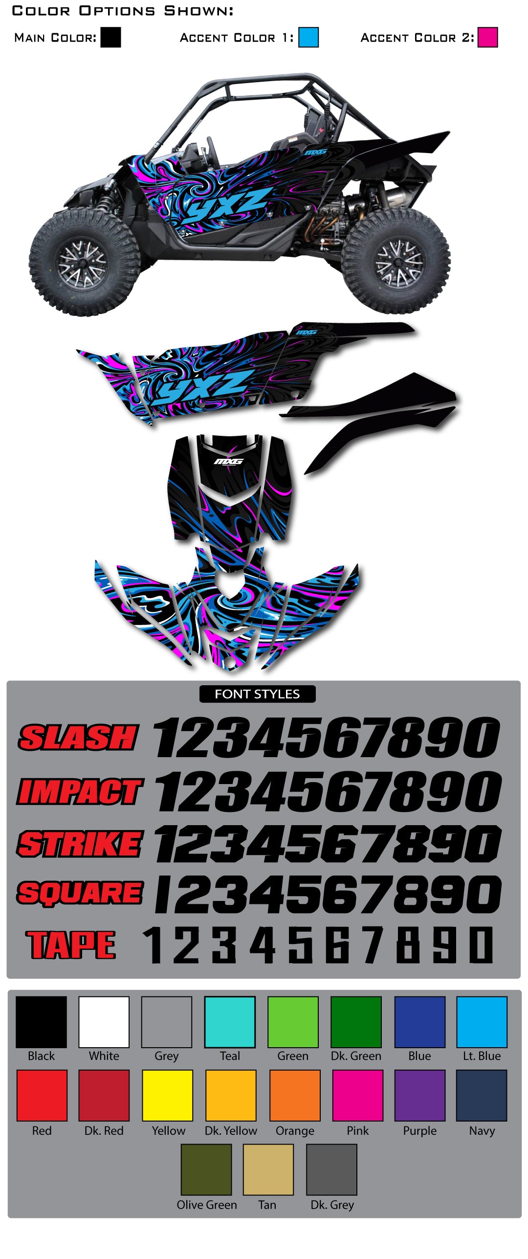 Yamaha YXZ 1000r Inked Wrap