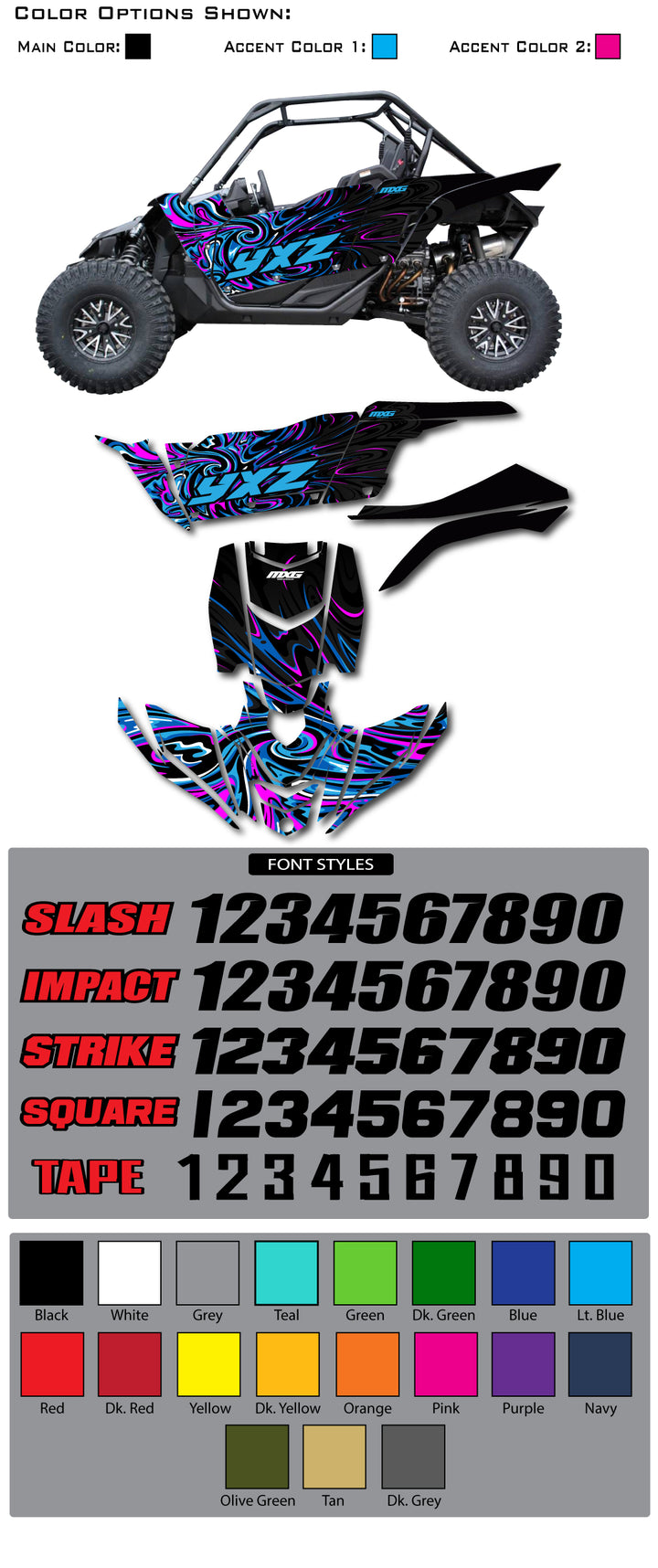 Yamaha YXZ 1000r Inked Wrap