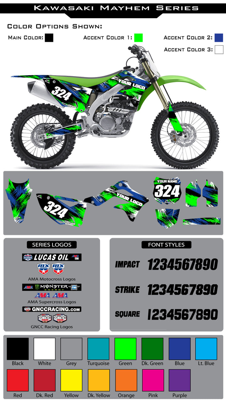 Kawasaki Mayhem Graphic Kit