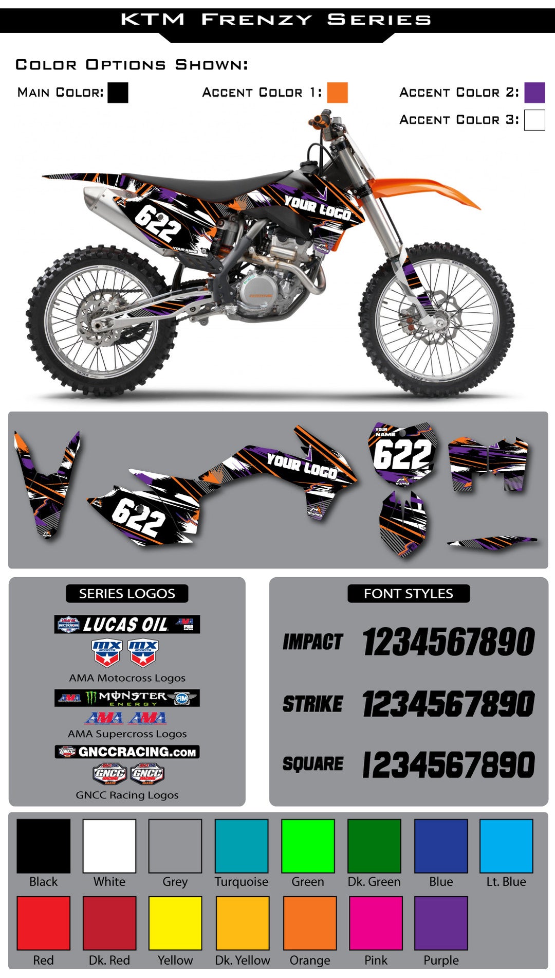 KTM Frenzy Graphic Kit