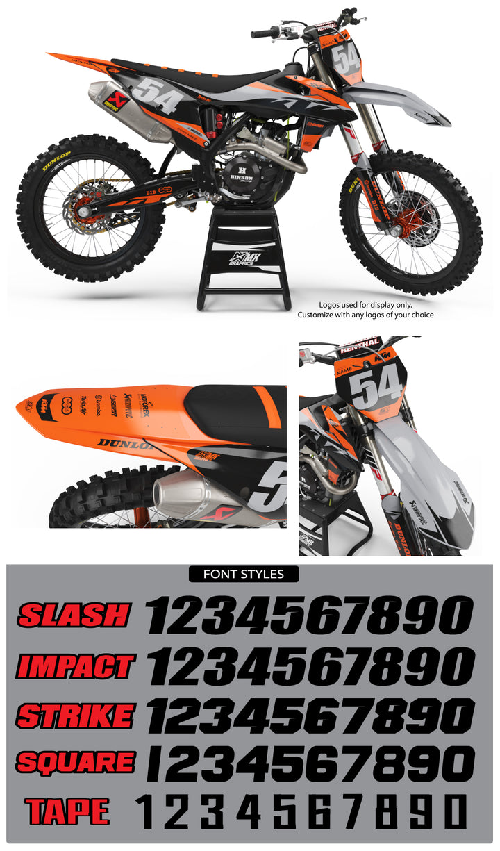 MX26 Grey Graphic Kit