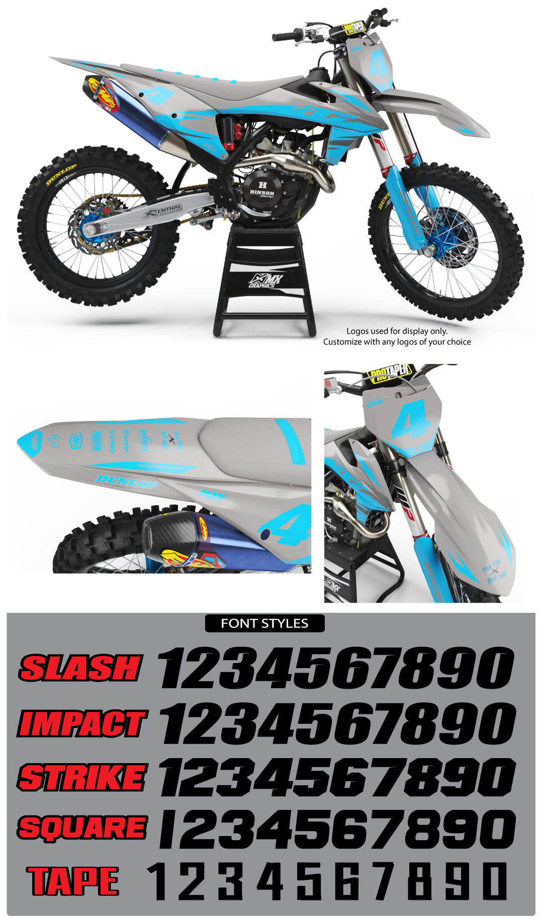 MX4 Graphic Kit Grey