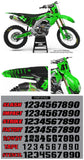 Kawasaki MX1 Graphic Kit Green/Black