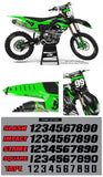 Kawasaki MX25 Graphic Kit Green
