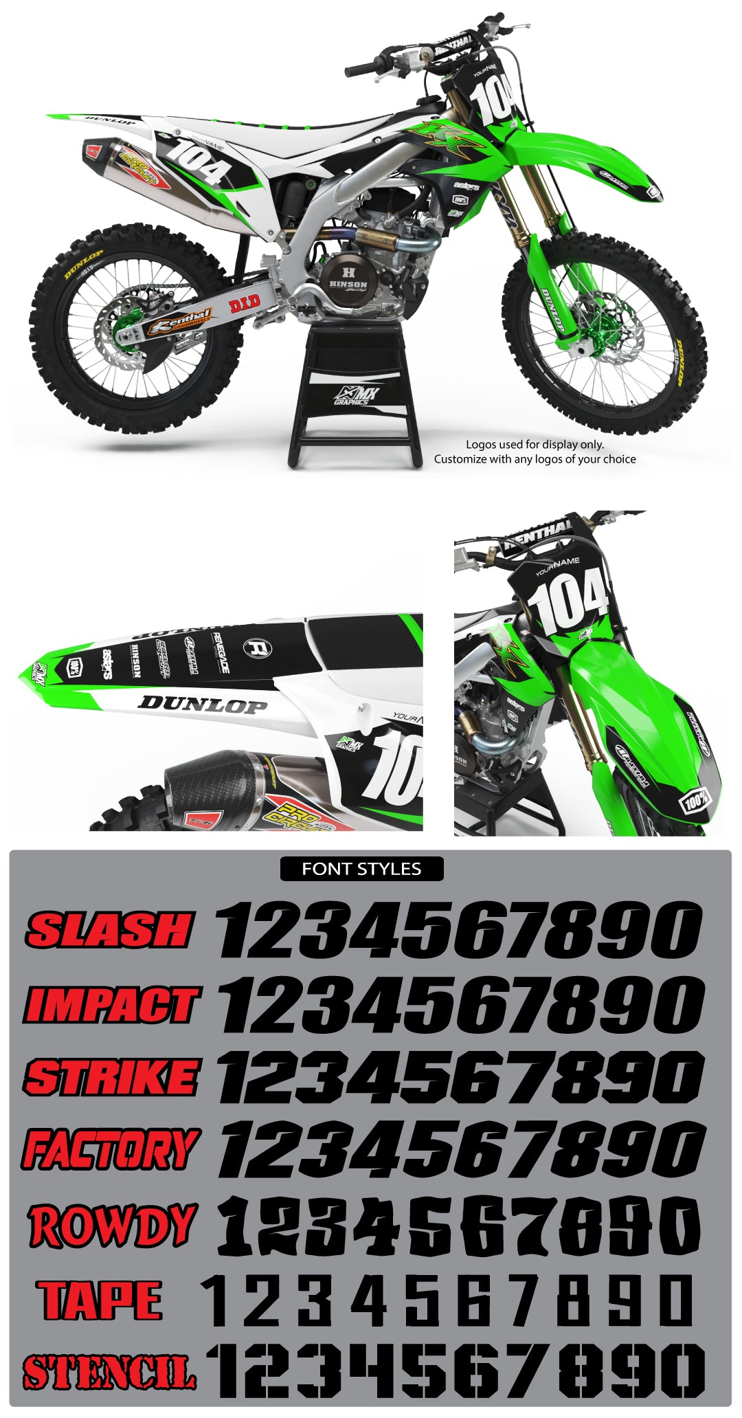Kawasaki MX7 Graphic Kit