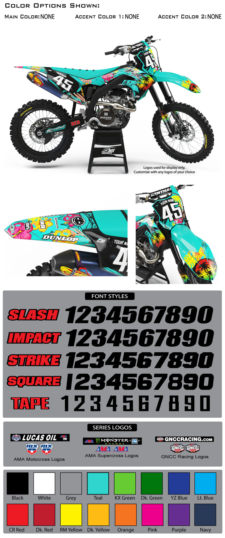 Kawasaki Tropical Graphic Kit