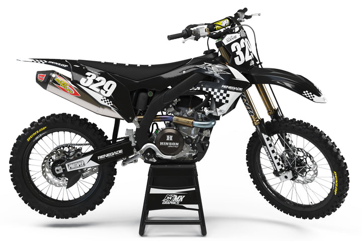 Kawasaki Checkered Graphic Kit