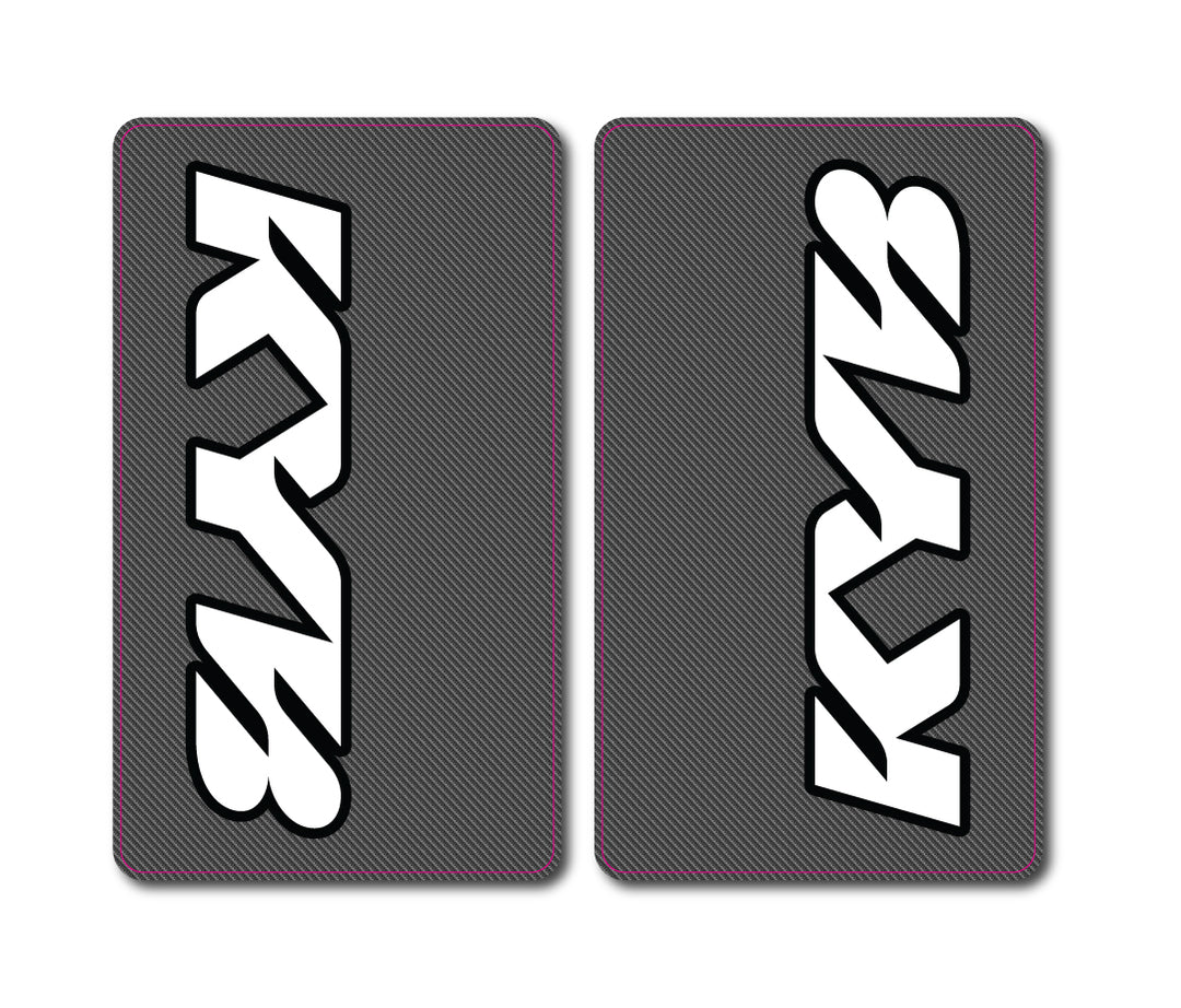 KYB Carbon Fiber Upper Fork Tube Decals