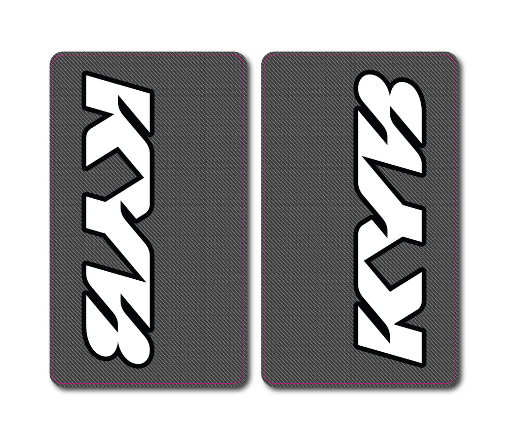 KYB Carbon Fiber Upper Fork Tube Decals – MX Graphics