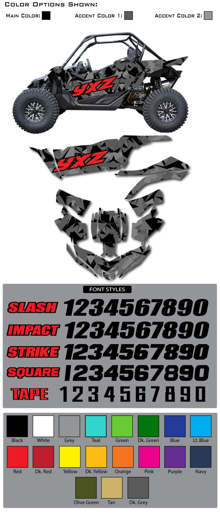 Yamaha YXZ 1000r Modern Camo Wrap