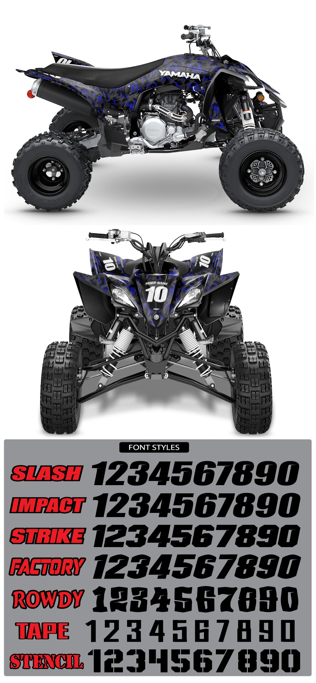 Yamaha ATV Modern Camo Graphic Kit