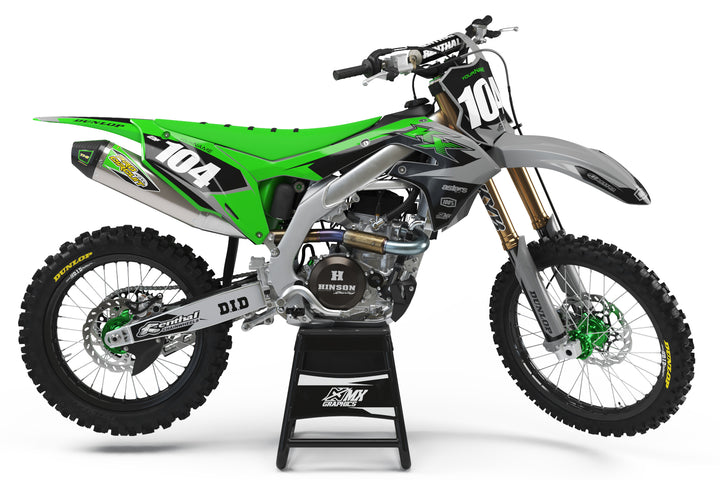 Kawasaki MX7 Grey Graphic Kit
