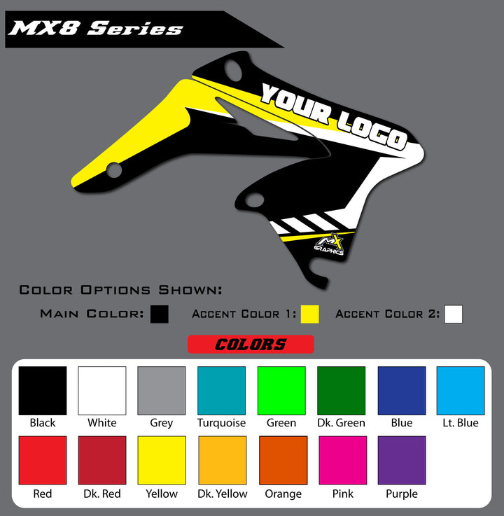 Suzuki MX8 Shroud Graphics