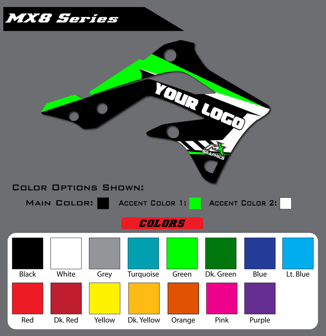 Kawasaki MX8 Shroud Graphics