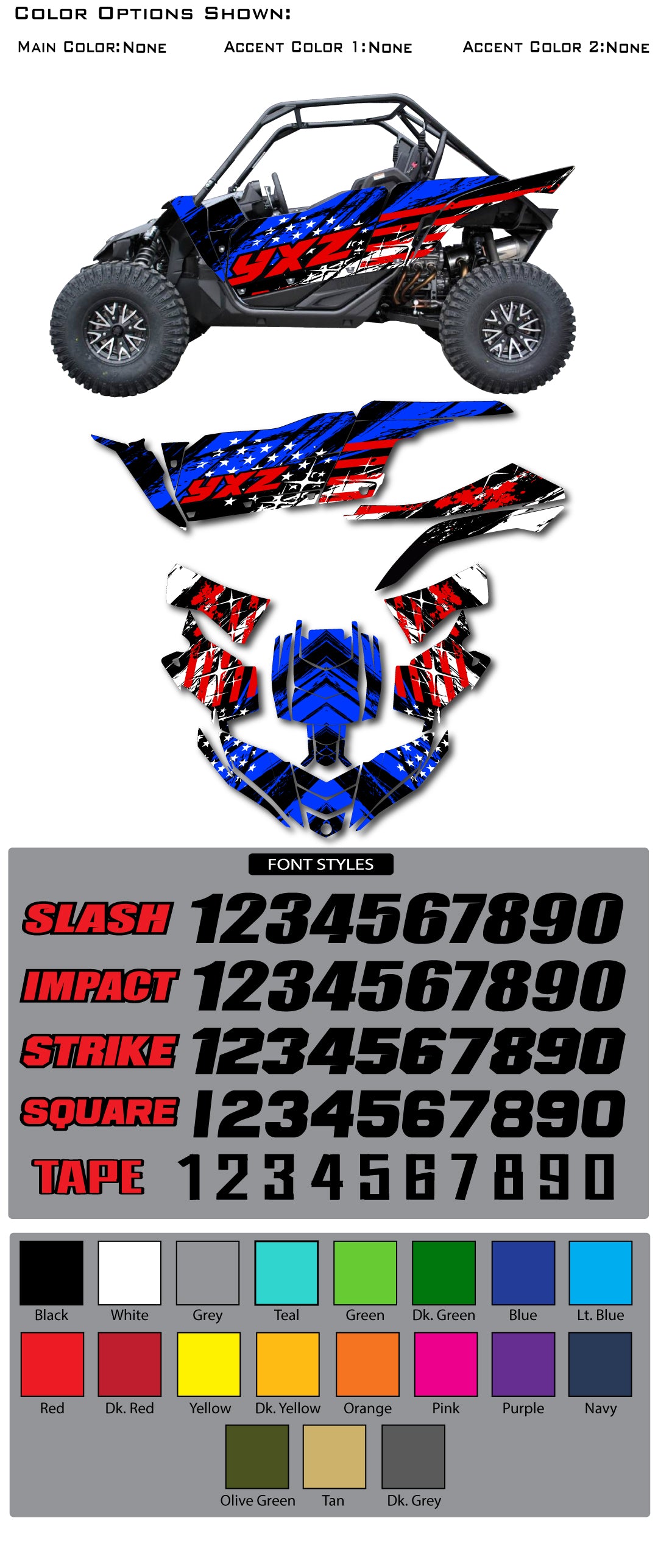 Yamaha YXZ 1000r Patriot Wrap