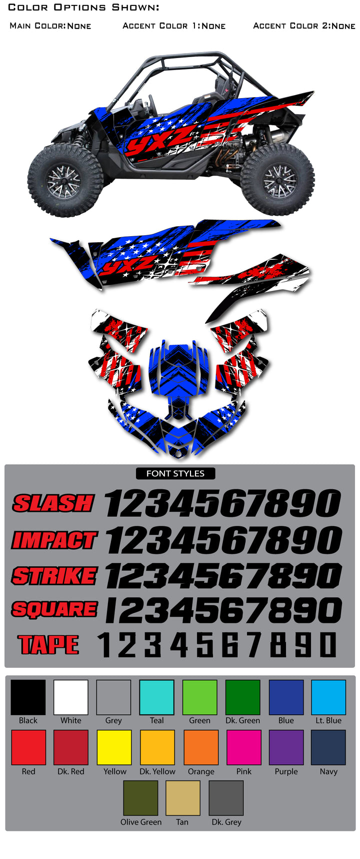 Yamaha YXZ 1000r Patriot Wrap
