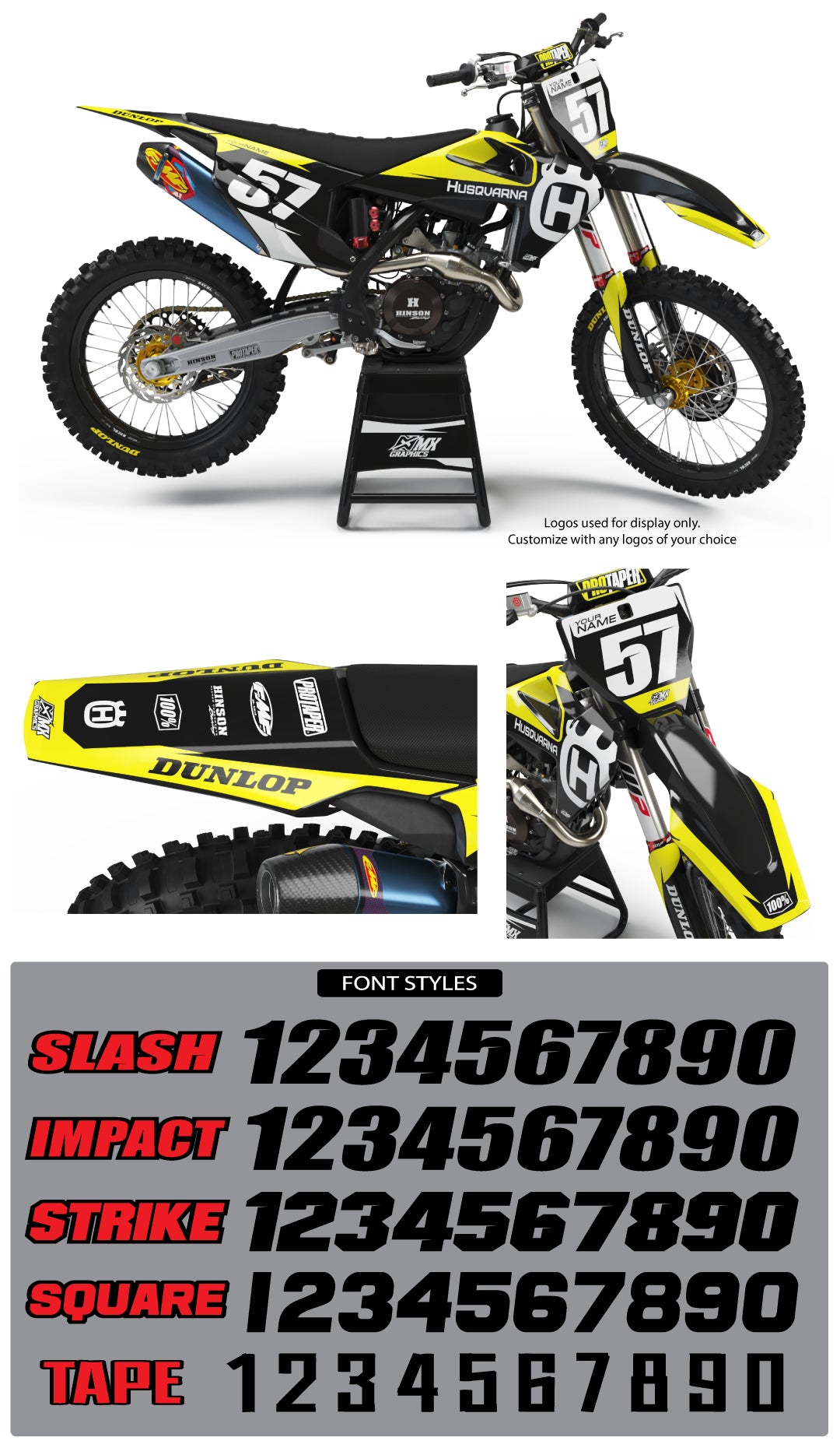 Husqvarna Pro Graphic Kit Yellow