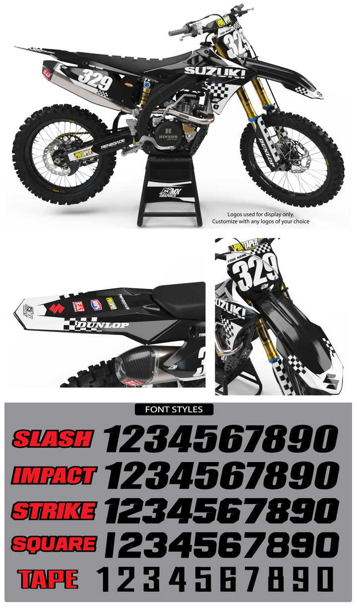 Suzuki Checkered Series Graphic Kit