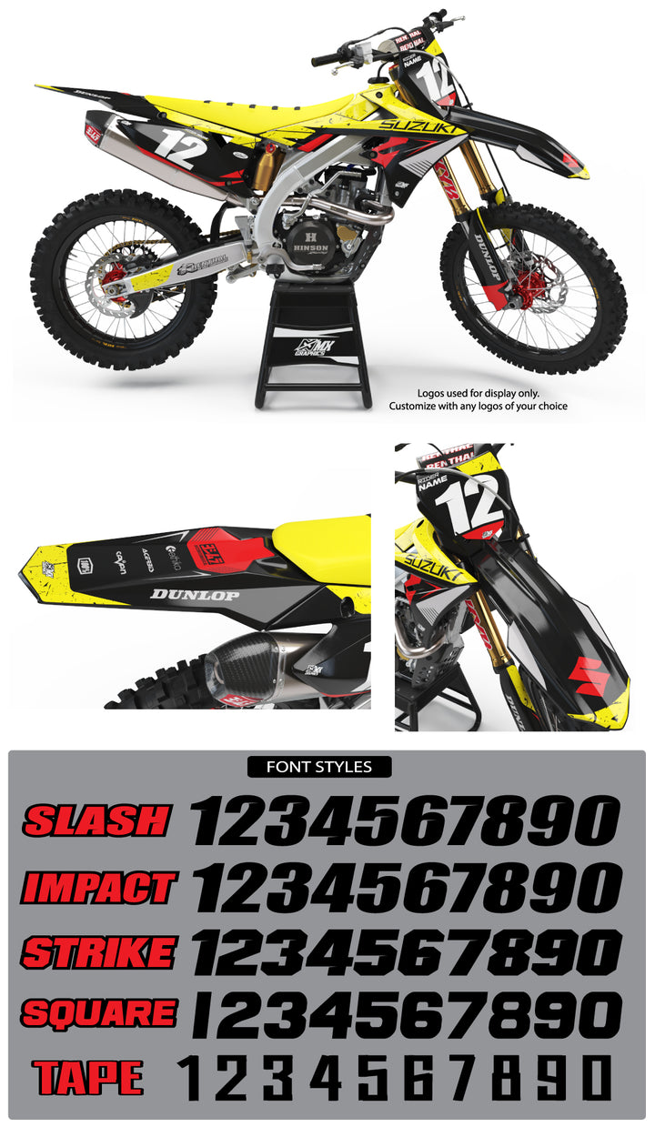Suzuki MX 16 Graphic Kit Black