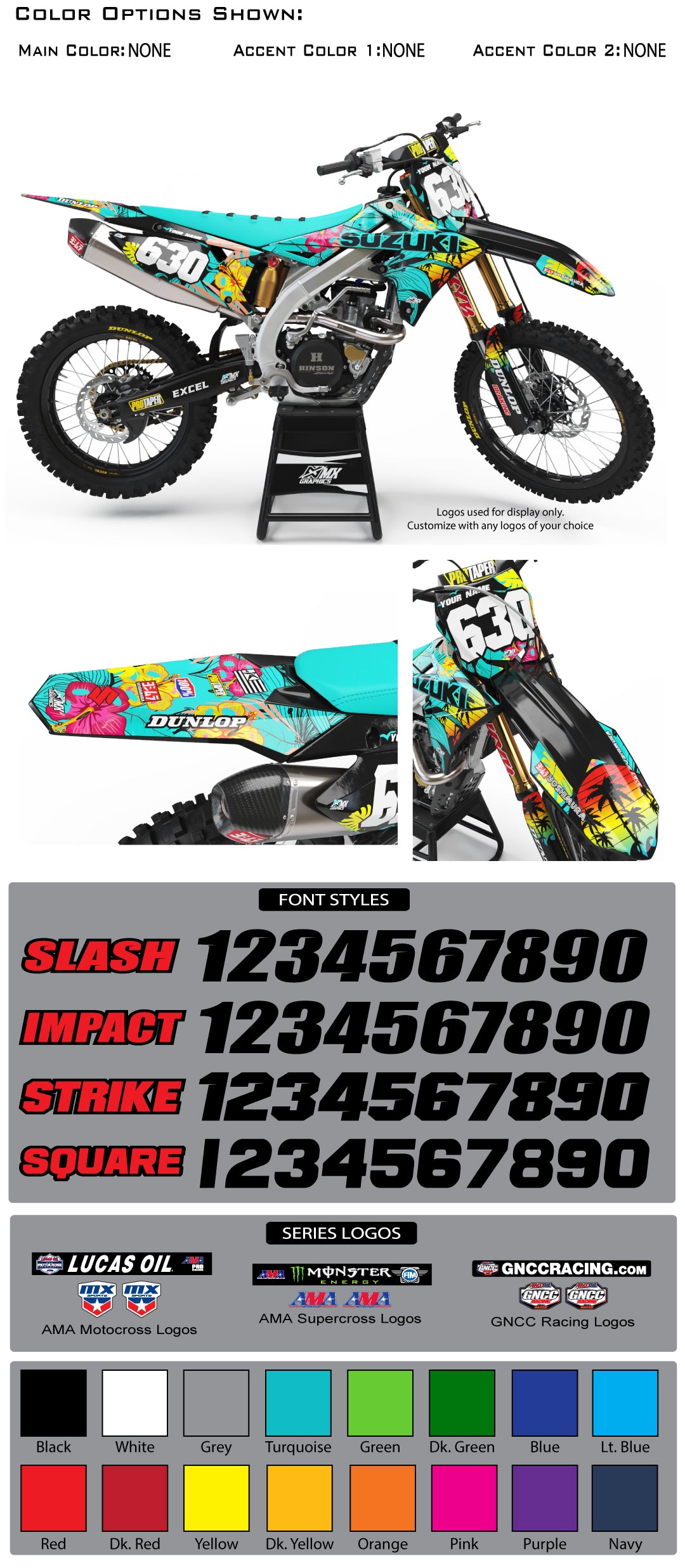 Suzuki Tropical Series Graphic Kit