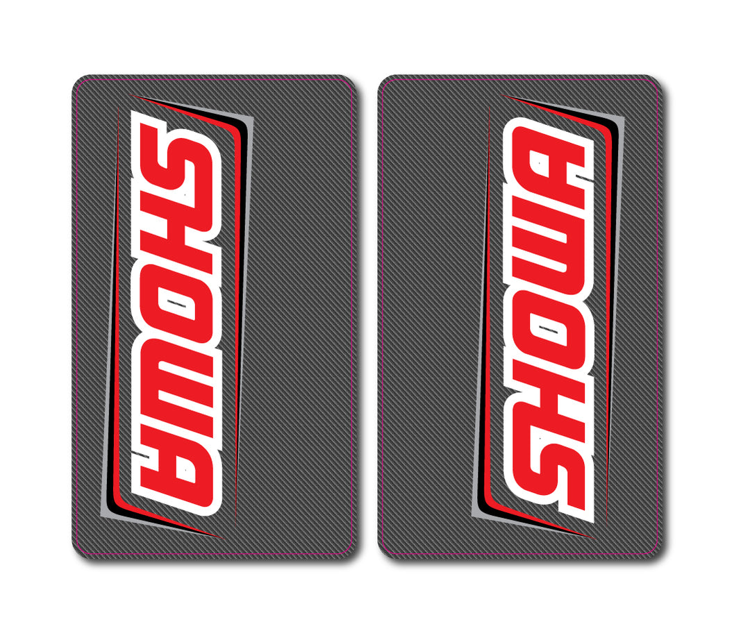 Showa Carbon Fiber Upper Fork Tube Decals