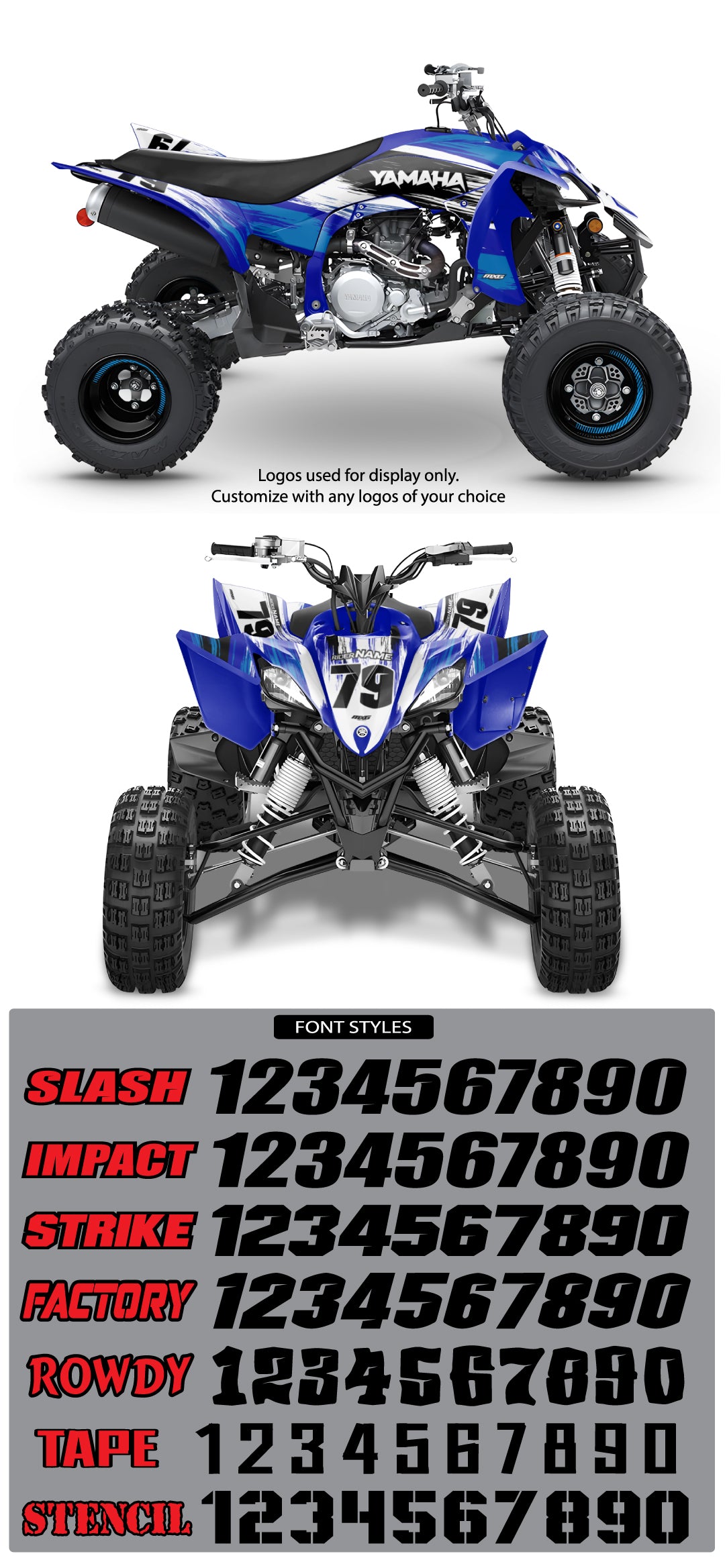Yamaha ATV Shred Graphic Kit