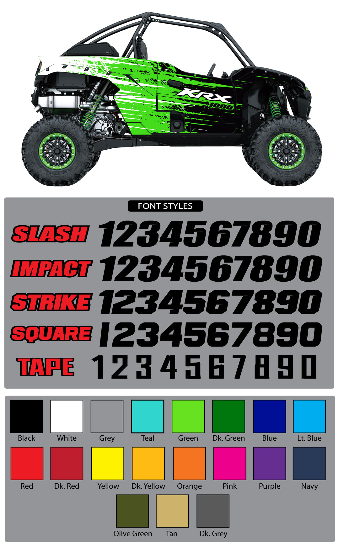 Kawasaki KRX1000 Splatter Wrap – MX Graphics
