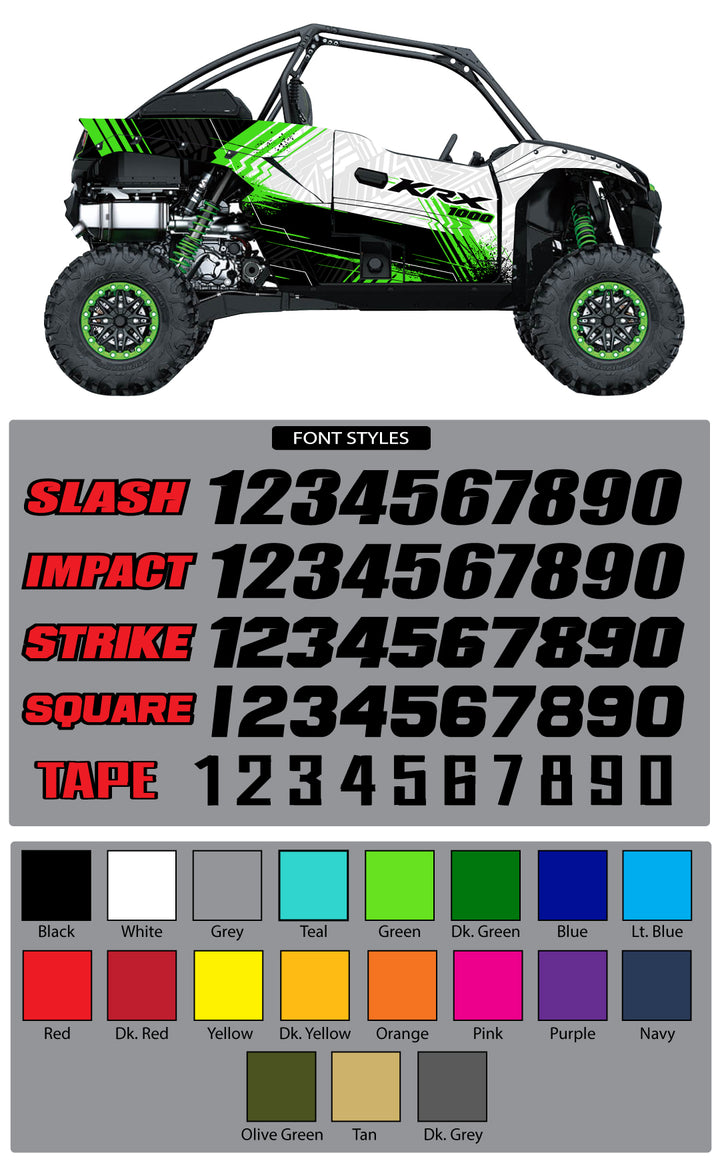 Kawasaki KRX1000 Stripes Wrap