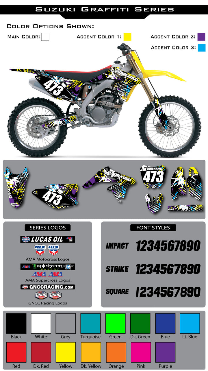 Suzuki Graffiti Graphic Kit