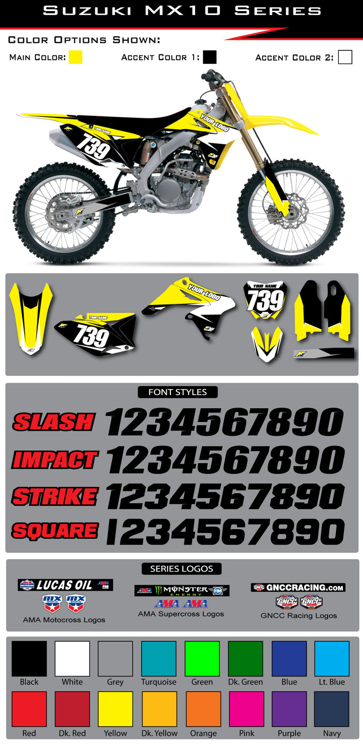 Suzuki MX 10 Graphic Kit
