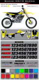 Suzuki MX 10 Graphic Kit