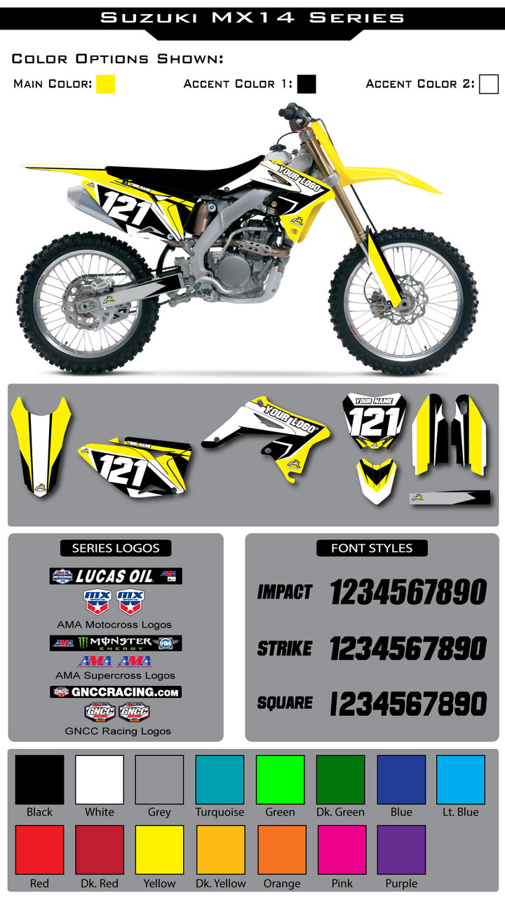 Suzuki MX 2 Graphic Kit
