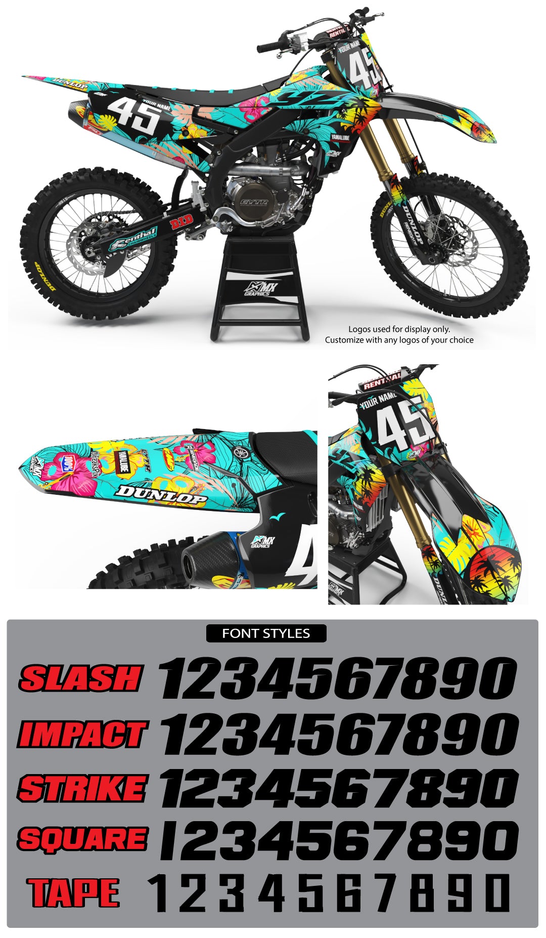 Decal Kit Yamaha Motorcycle Decal Kits