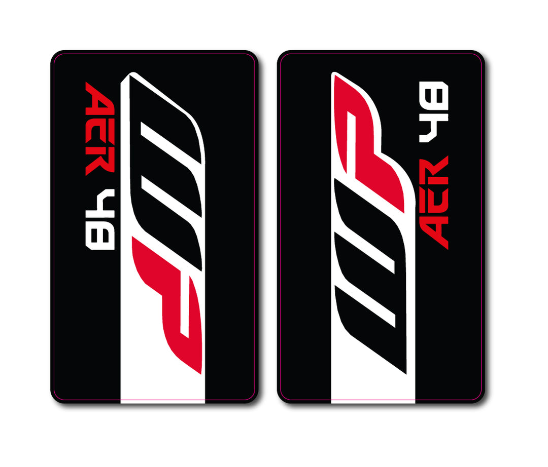 WP Black Upper Fork Tube Decals