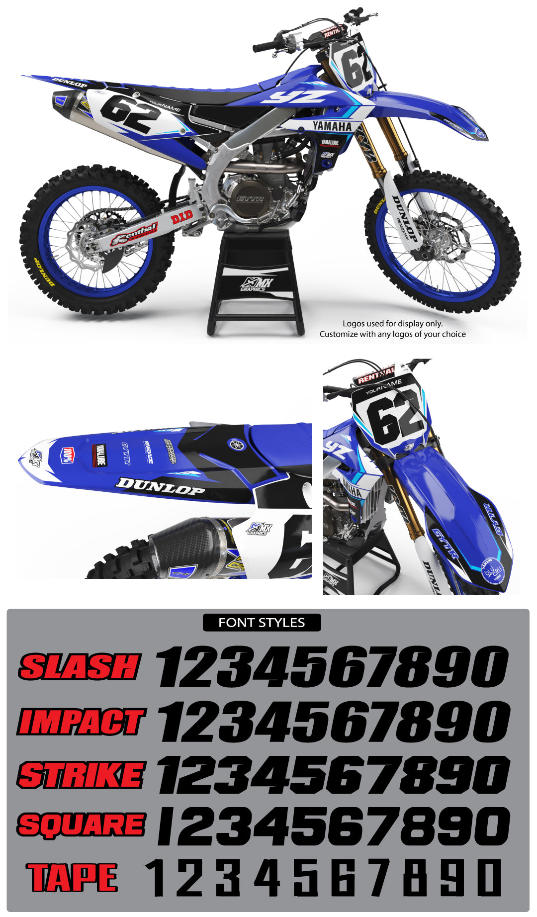 YAMAHA FORK GUARD GRAPHICS DECAL YZ125/250 2015-2022 YZ250F/450F 2010-2022 YAMAHA FORK GUARD GRAPHICS DECAL YZ125/250 2015-2022 YZ250F/450F 2010-2022