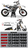 Yamaha MX18 Graphic Kit White